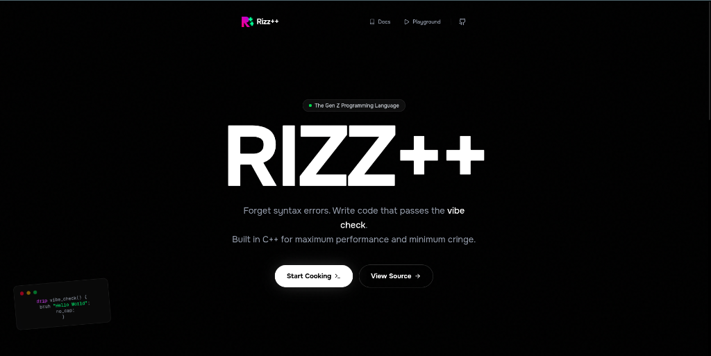 Rizz++ screenshot